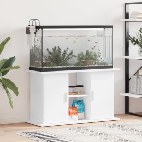 Supporto per Acquario 101x41x58 cm in Legno Multistrato Bianco