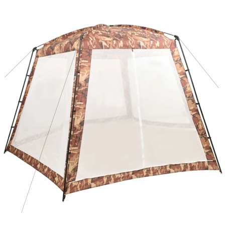 Tenda per Piscina in Tessuto 500x433x250 cm Mimetica