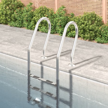 Scala per Piscina 54x38x158 cm Acciaio Inox 304