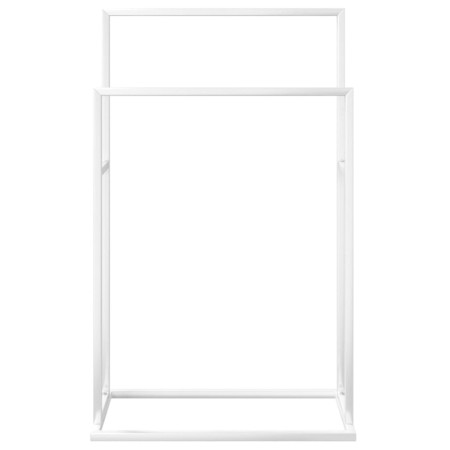 Portasciugamani Autoportante Bianco 48x24x78,5 cm in Ferro