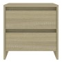 Comodini 2 pz Rovere Sonoma 45x34,5x44,5 cm in Truciolato