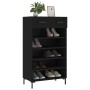 Scarpiera Nera 60x35x105 cm in Legno Multistrato