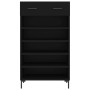 Scarpiera Nera 60x35x105 cm in Legno Multistrato