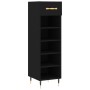 Scarpiera Nera 30x35x105 cm in Legno Multistrato