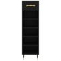Scarpiera Nera 30x35x105 cm in Legno Multistrato