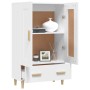 Credenza Bianca 70x31x115 cm in Legno Ingegnerizzato