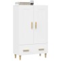 Credenza Bianca 70x31x115 cm in Legno Ingegnerizzato