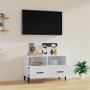 Mobile Porta TV Bianco 80x36x50 cm in Legno Multistrato