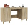 Scrivania Rovere Sonoma 140x50x75 cm in Legno Multistrato