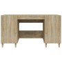 Scrivania Rovere Sonoma 140x50x75 cm in Legno Multistrato