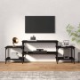 Mobile Porta TV Nero 157x35x52 cm in Legno Multistrato