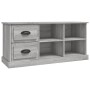 Mobile Porta TV Grigio Sonoma 102x35,5x47,5cm Legno Multistrato