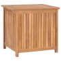 Baule da Giardino 60x50x58 cm in Legno Massello di Teak