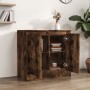 Credenza Rovere Fumo 70x35,5x67,5 cm in Legno Multistrato