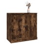 Credenza Rovere Fumo 70x35,5x67,5 cm in Legno Multistrato