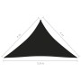 Parasole a Vela Oxford Triangolare 4x4x5,8 m Nero