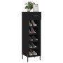 Scarpiera Nera 30x35x105 cm in Legno Multistrato