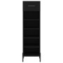 Scarpiera Nera 30x35x105 cm in Legno Multistrato