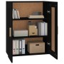 Mobile a Parete Nero 69,5x32,5x90 cm in Legno Multistrato