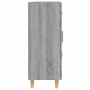 Credenza Grigio Sonoma 69,5x34x90 cm in Legno Multistrato