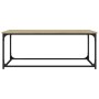 Tavolino Rovere Sonoma 102x50x40 cm Legno Multistrato e Ferro