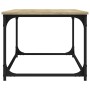 Tavolino Rovere Sonoma 102x50x40 cm Legno Multistrato e Ferro