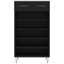 Scarpiera Nera 60x35x105 cm in Legno Multistrato
