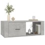 Tavolino Salotto Grigio Cemento 100x50,5x35cm Legno Multistrato