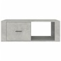 Tavolino Salotto Grigio Cemento 100x50,5x35cm Legno Multistrato