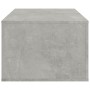 Tavolino Salotto Grigio Cemento 100x50,5x35cm Legno Multistrato