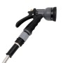 Tubo da Giardino con Ugello Spray Argento 0,6" 30 m in Acciaio