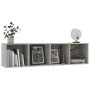 Libreria/Mobile TV Grigio Cemento 143x30x36 cm