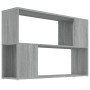 Libreria Grigio Sonoma 100x24x63 cm in Legno Multistrato