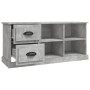 Mobile TV Grigio Cemento 102x35,5x47,5 cm in Legno Multistrato