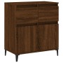 Credenza Rovere Marrone 60x35x70 cm in Legno Multistrato