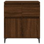 Credenza Rovere Marrone 60x35x70 cm in Legno Multistrato