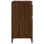 Credenza Rovere Marrone 60x35x70 cm in Legno Multistrato