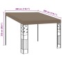 Gazebo a Parete 3x3x2,5 m Talpa