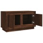 Mobile Porta TV Rovere Marrone 80x35x45 cm in Legno Multistrato