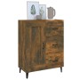 Credenza Rovere Fumo 69,5x34x90 cm in Legno Multistrato