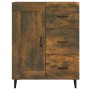 Credenza Rovere Fumo 69,5x34x90 cm in Legno Multistrato