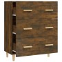 Credenza Rovere Fumo 70x34x90 cm in Legno Multistrato