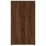 Credenza Rovere Marrone 100x33x59,5 cm in Legno Multistrato