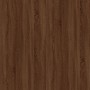 Credenza Rovere Marrone 100x33x59,5 cm in Legno Multistrato