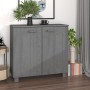 Credenza HAMAR Grigio Scuro 85x35x80 cm Legno Massello di Pino