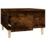 Tavolino da Salotto Rovere Fumo 55x55x36,5 cm Legno Multistrato