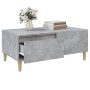 Tavolino Salotto Grigio Cemento 90x50x36,5 cm Legno Multistrato