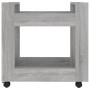 Carrello Scrivania Grigio Sonoma 60x45x60 cm Legno Multistrato