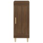 Credenza Rovere Marrone 34,5x34x90 cm in Legno Multistrato