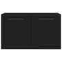 Mobile a Parete Nero 60x36,5x35 cm in Legno Multistrato